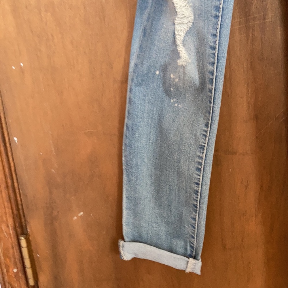 Wallflower overall the Tomboy ankle distressed jean overall with instastretch - Picture 11 of 17